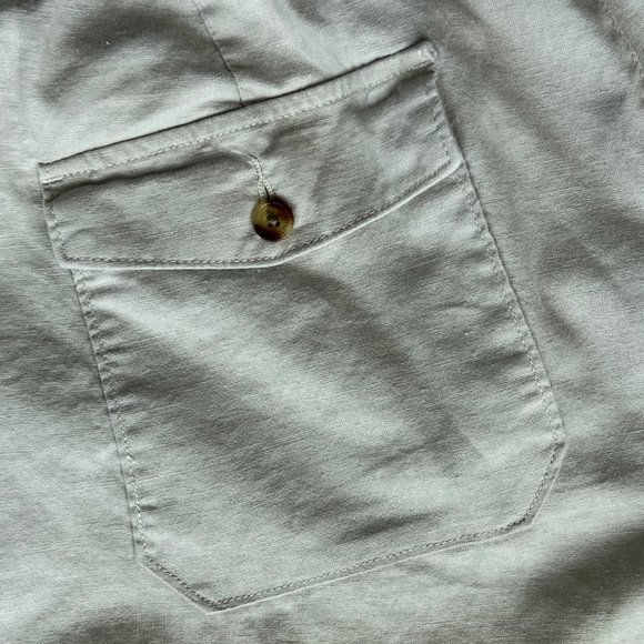 Island Passport Ankle Pants Womens 1X / 30 Drawstring Cotton Linen Summer Beach - Picture 5 of 9